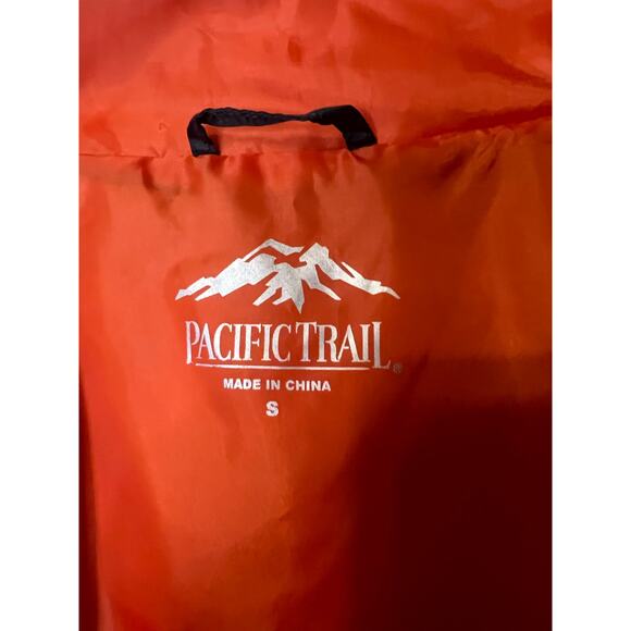 Pacific Trail Black Puffer Vest Orange Lining Women’s Size S - Picture 3 of 8